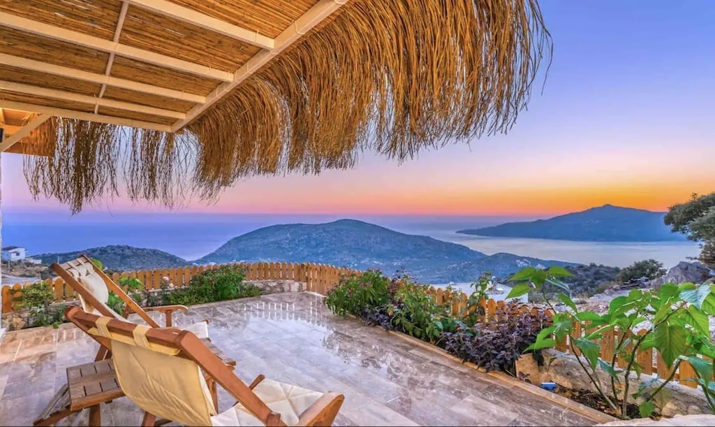 Private home overlooking the bay of Kalkan in Turkey.